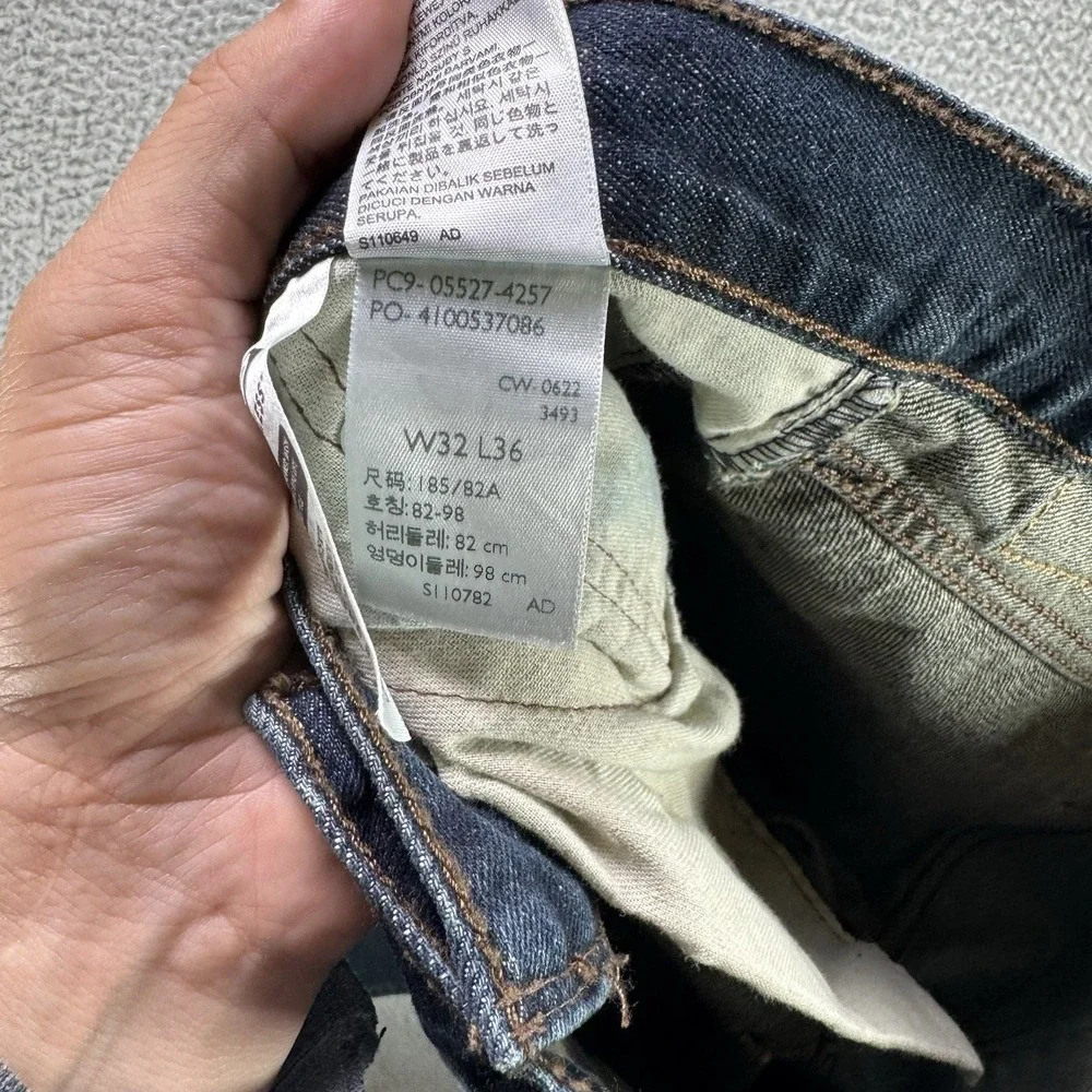Levi's Jeans Mens 32x36 Blue 527 Slim Bootcut 100% Cotton Western Cowboy Denim